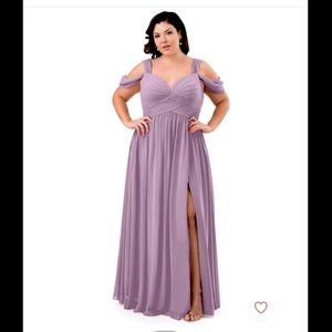 Azazie Lianne Wisteria Bridesmaid Dress, Size 22